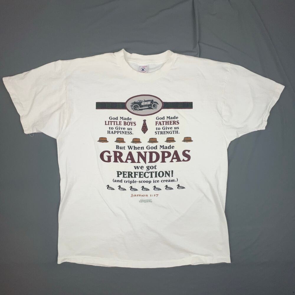Vintage Grandpa Graphic T Shirt 1993